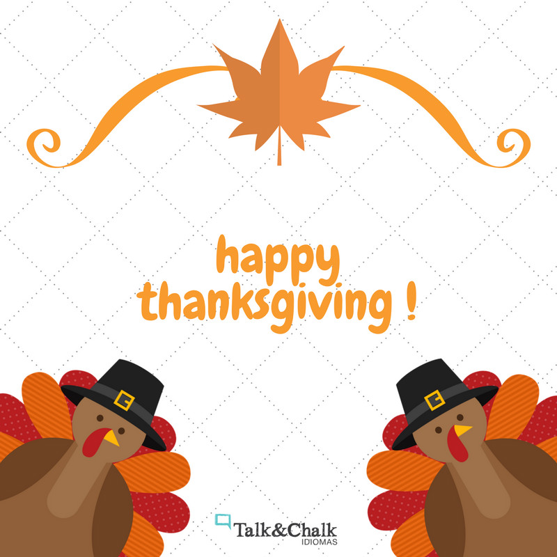 HAPPY THANKSGIVING! - Você sabia? Talk and chalk Idiomas