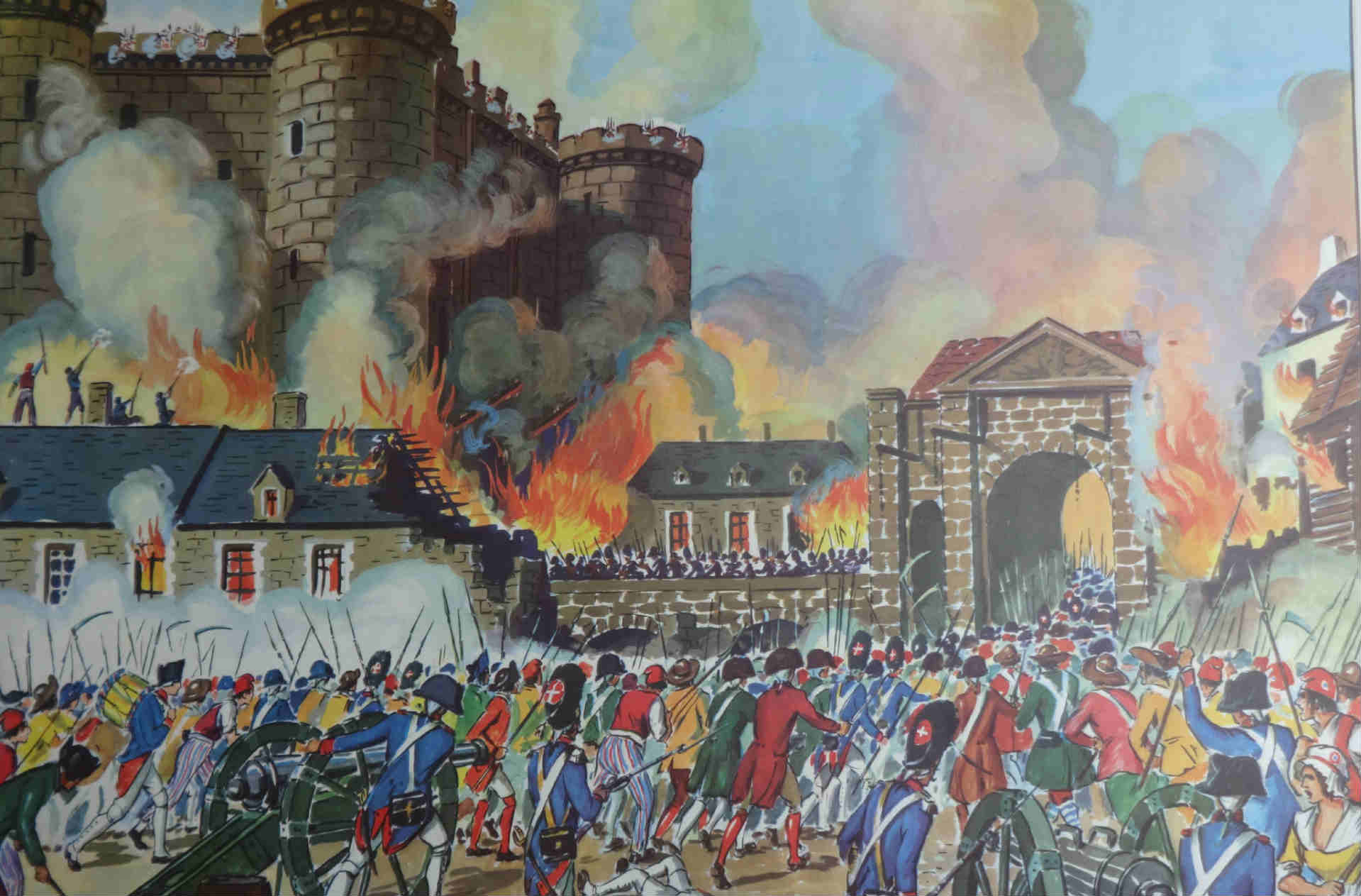História da queda da Bastilha durante a Revolução Francesa